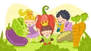 Children enjoying the benefits of different microgreens