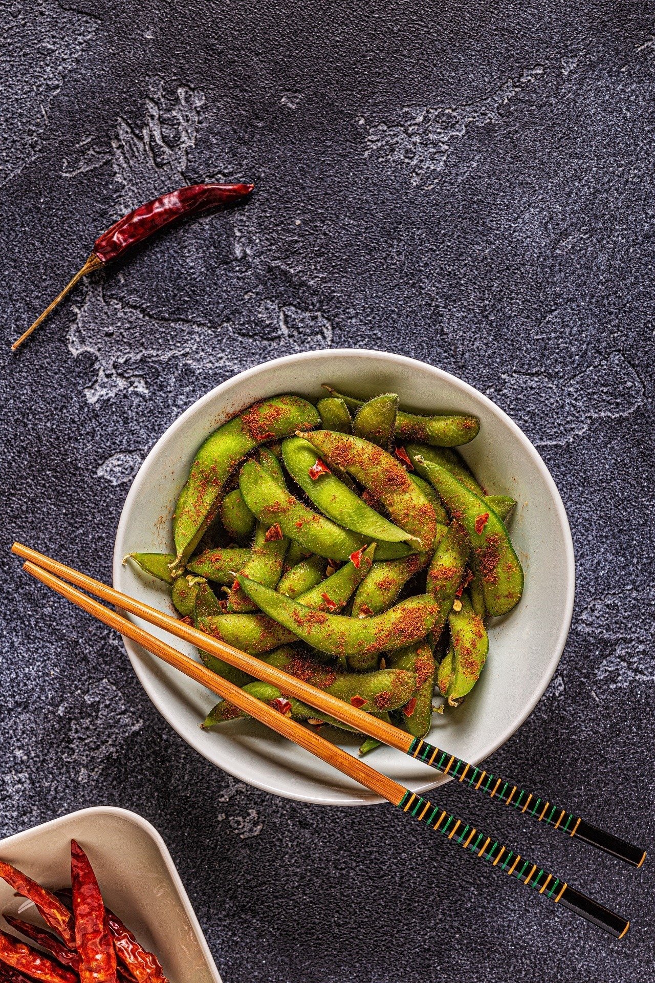 Edamame with Aleppo Pepper