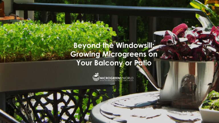 Can microgreens be grown outside