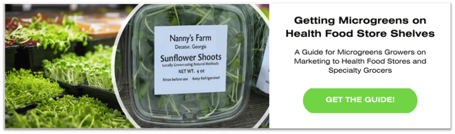 Getting Microgreens on Health Food Store Shelves