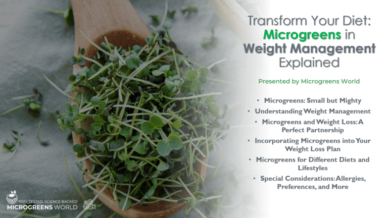 Transform Your Diet: Microgreens in Weight Management Explained