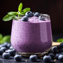 Blueberry Basil Blast Smoothie