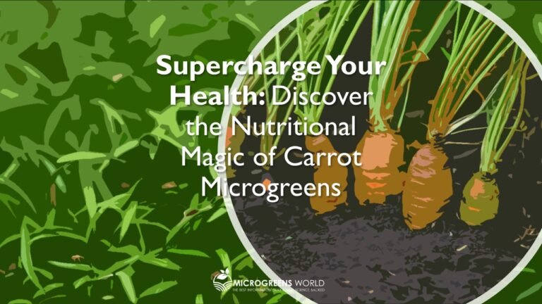 Carrot Microgreens Nutrition
