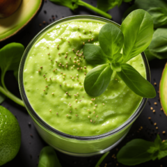 Creamy Avocado Spinach Elixir Smoothie