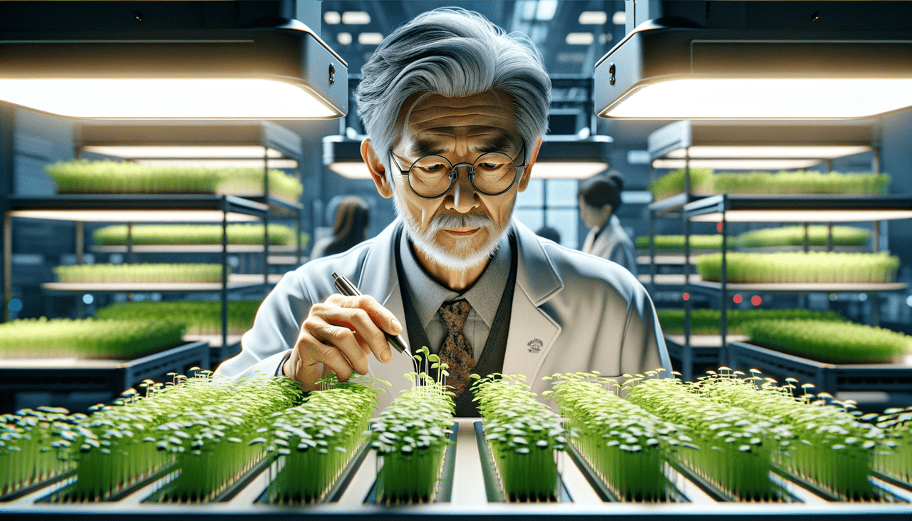 Agricultural scientist Dr. Shih-Chen Chang in the 1990s when he conducted experiments on edible crops at the University of California, Davis