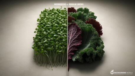 Microgreens versus Regular leafy greens comparison.