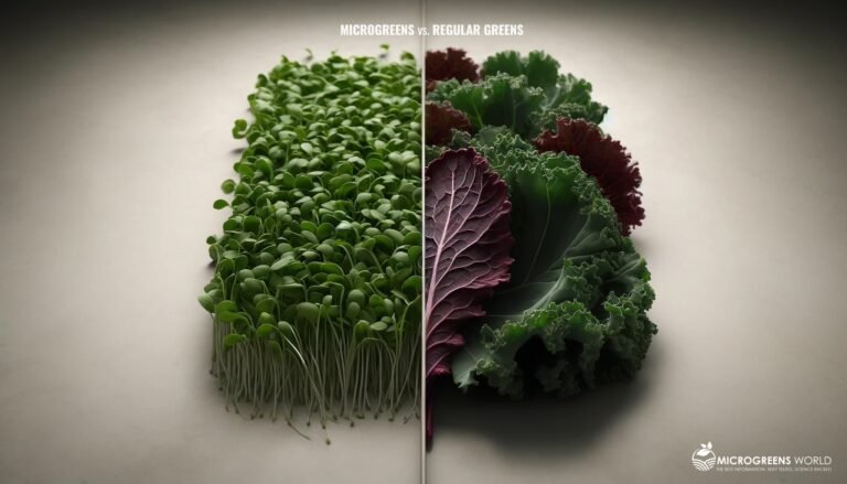 Microgreens versus Regular leafy greens comparison.