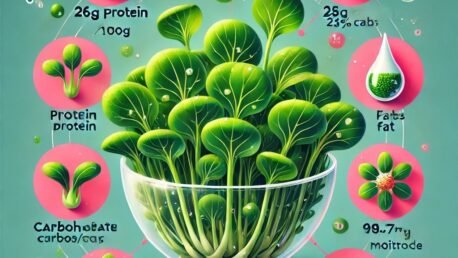 Infographic showcasing the nutritional power of Bok Choy microgreens. The images highlight the key nutritional aspects, growth stages, and comparison of antioxidant activity.