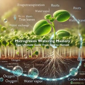 The process of evapotranspiration in microgreens