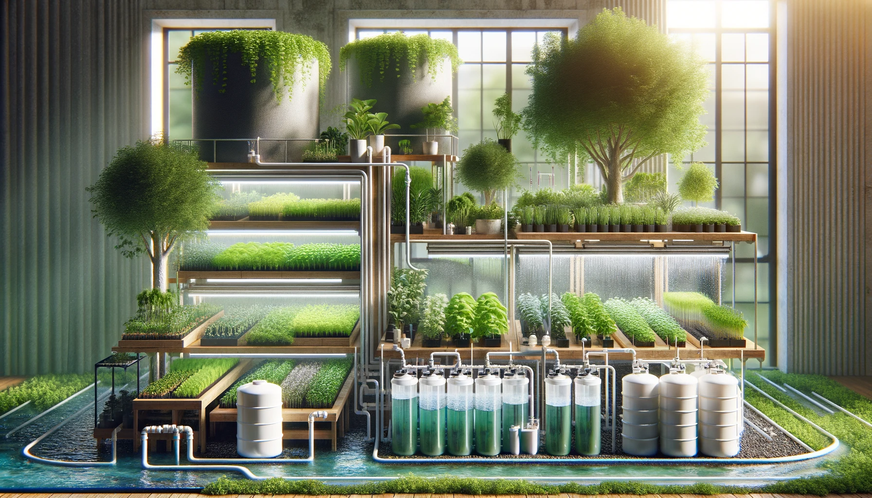 Reusing graywater entails processing and using wastewater from sinks, showers, and washing machines to water urban microgreen farms