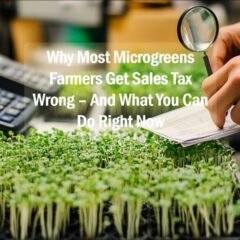 Microgreens Sales Tax