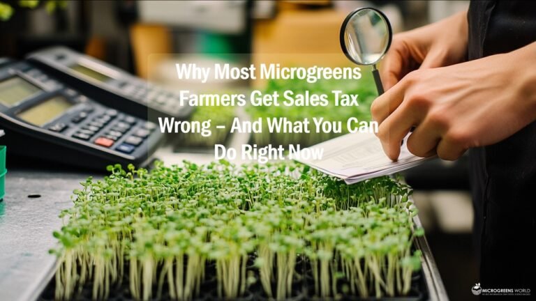 Microgreens Sales Tax