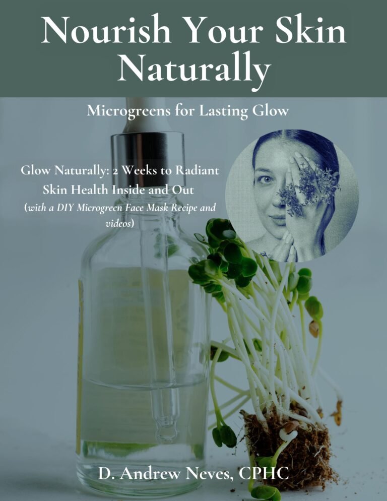 Front Cover of E-book (Microgreens and Skin Health)