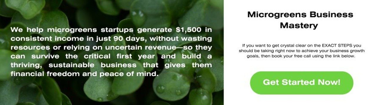Banner Ad: Microgreens Business Mastery Series