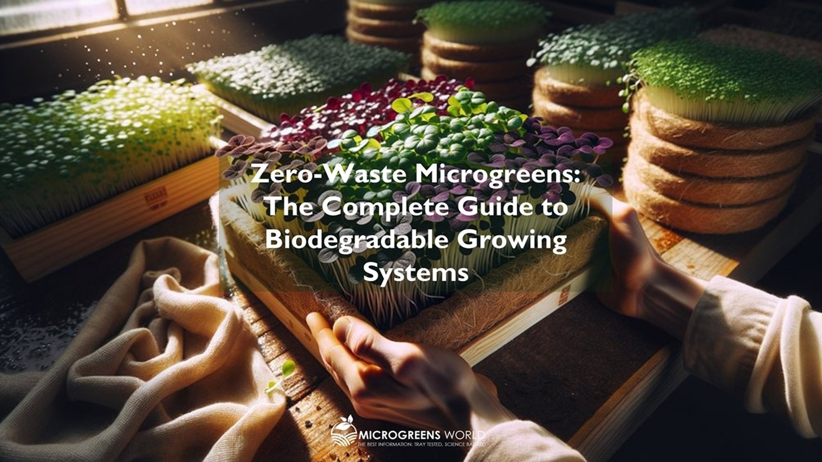 Zero-Waste Microgreens: The Complete Guide to Biodegradable Growing Systems