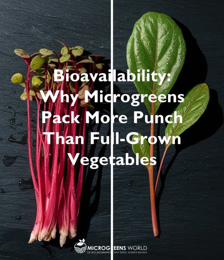 Bioavailability: Why Microgreens Pack More Punch Than Full-Grown Vegetables