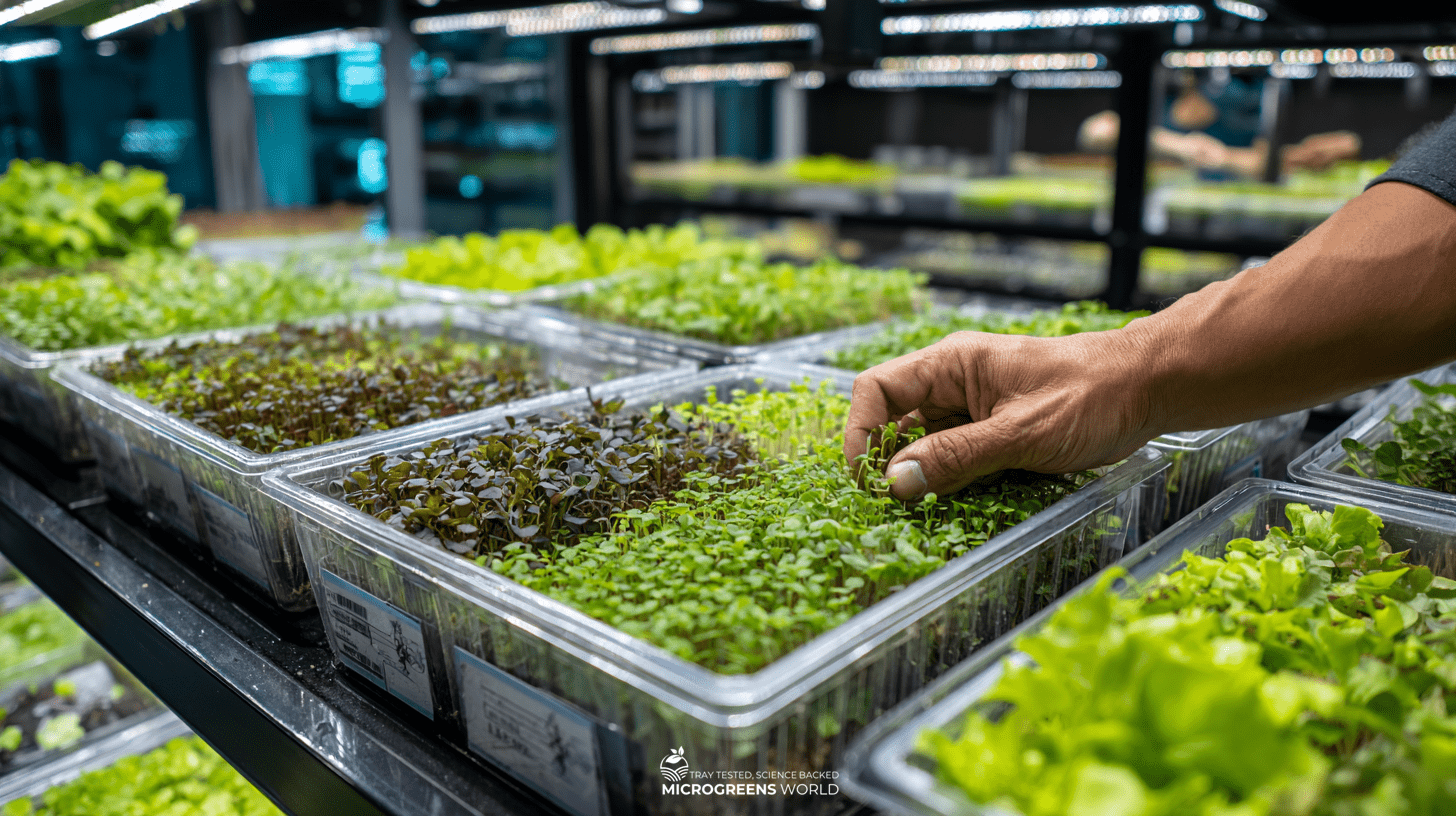 Professional Commercial Microgreens Operation