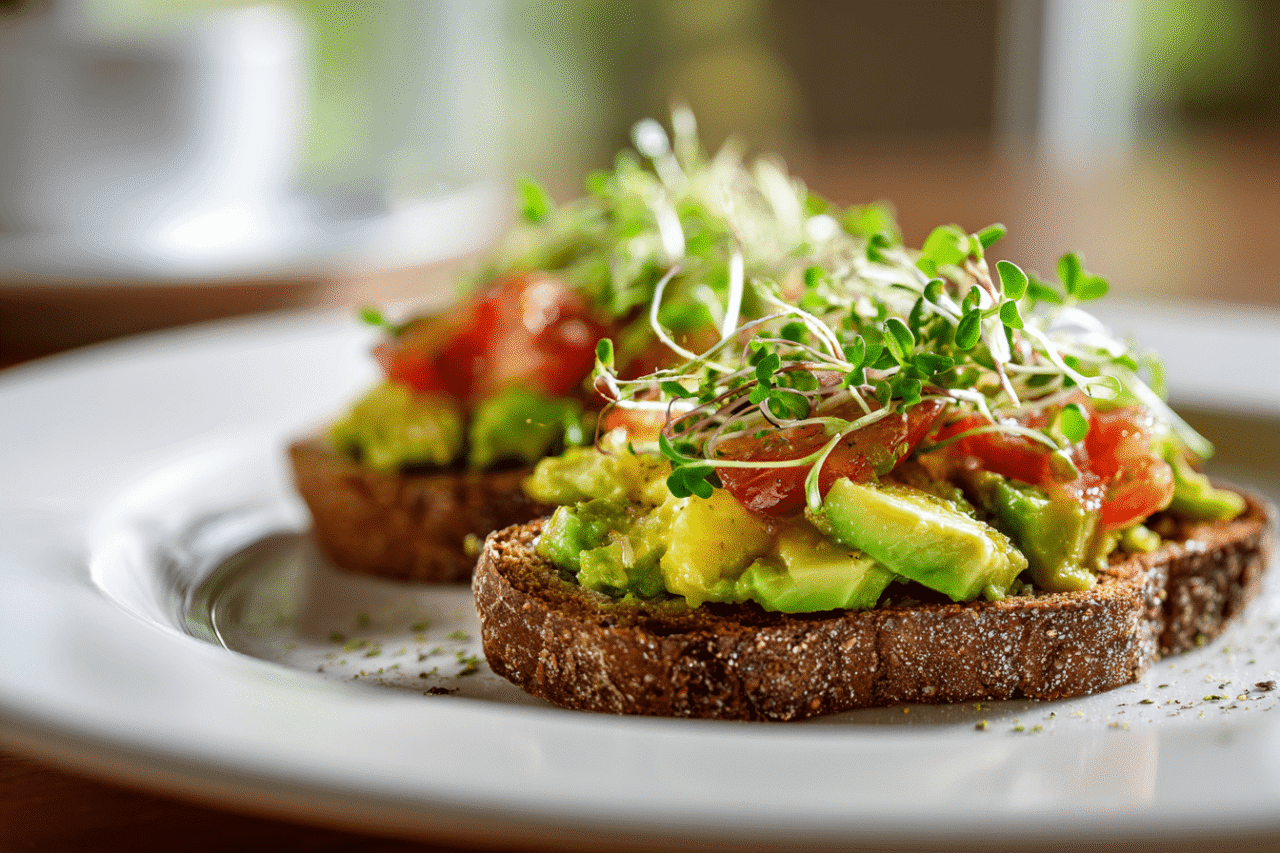Microgreens on Avocado Toast
