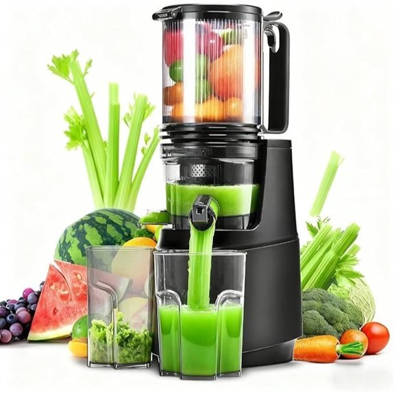 Cold Press Masticating Juicer with Large Feed Chute